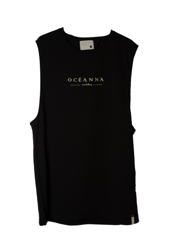 Camiseta Sin Mangas Larga BASIC BLACK - Sostenible y Estiloso