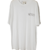 Camiseta blanca de manga corta con el logo OCNN en la espalda, vista frontal.