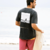 Camiseta Negra de Algodón Orgánico "Horizon" - Oceanna Clothing - ¡Estilo surfero y eco-consciente!