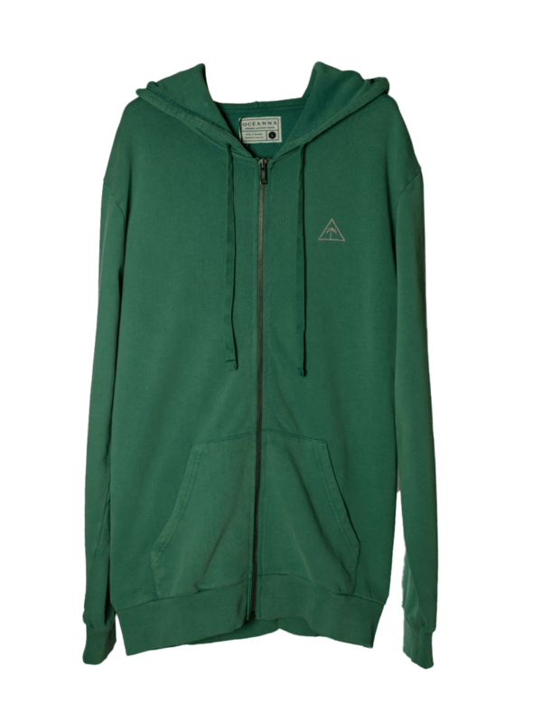 Sudadera Sostenible Zipper Bay Desgastado - Moda Urbana y Consciente