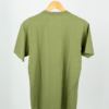 Camiseta orgánica de algodón khaki, ropa sostenible para mujer, Océanna Clothing, moda ética.