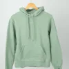 Sudadera orgánica verde, producción sostenible, algodón orgánico, calidad, Oceanna Clothing.