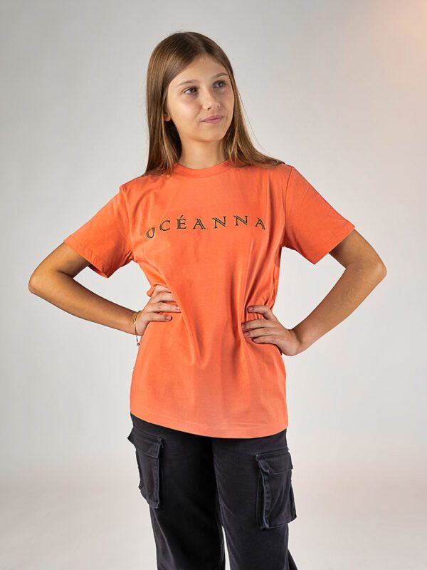 Camiseta Océanna Fiesta para niños, naranja con logo