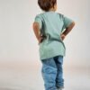 Camiseta infantil ecológica Océanna Aloe en verde natural